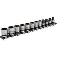 Sealey 12 Piece Black Series 3/8" Drive Lock On Hexagon Socket Set 3/8" Sealey 12 Piece Black Series 3/8" Drive Lock On Hexagon Socket Set 3/8"