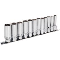 12 Piece 3 8" Drive Deep Lock On Hexagon Socket Set