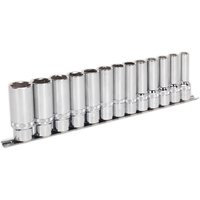 Sealey 13 Piece 1/2" Drive Deep Lock On Hexagon Socket Set 1/2" Sealey 13 Piece 1/2" Drive Deep Lock On Hexagon Socket Set 1/2"