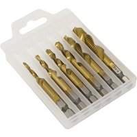6 Piece Hex Shank Tapping Drill Bit Set M3 M10