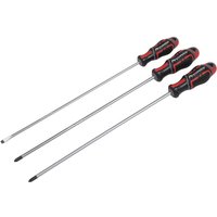 Sealey GripMAX 3 Piece Long Screwdriver Set Sealey GripMAX 3 Piece Long Screwdriver Set