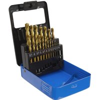 Sealey 19 Piece HSS Titanium Drill Bit Set Sealey 19 Piece HSS Titanium Drill Bit Set
