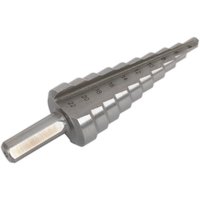 Sealey Double Fluted HSS M2 Step Drill Bit 4mm - 22mm Sealey Double Fluted HSS M2 Step Drill Bit 4mm - 22mm