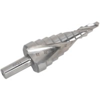 Sealey Double Spiral Fluted HSS Step Drill Bit 4mm - 22mm Sealey Double Spiral Fluted HSS Step Drill Bit 4mm - 22mm