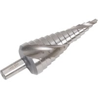 Sealey Double Spiral Fluted HSS Step Drill Bit 4mm - 30mm Sealey Double Spiral Fluted HSS Step Drill Bit 4mm - 30mm