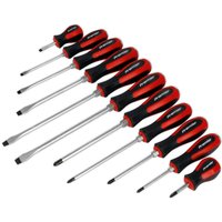 Sealey 11 Piece Slotted and Phillips Hammer Through Screwdriver Set Sealey 11 Piece Slotted and Phillips Hammer Through Screwdriver Set