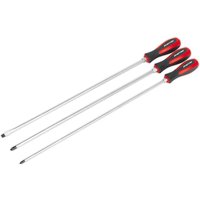 Sealey 3 Piece Extra Long Hammer Through Screwdriver Set Sealey 3 Piece Extra Long Hammer Through Screwdriver Set