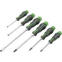 6 Piece Slotted Phillips Hammer Thru Screwdriver Set