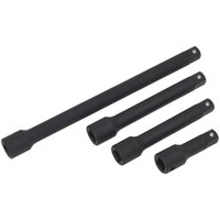 4 Piece 1 2" Drive Impact Socket Extension Bar Set
