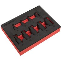 9 Piece 1 4" 3 8" Drive Low Profile Impact Hex Socket Bit Set