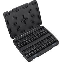 24 Piece 1 2" Drive Impact Socket Bit Set Hex Torx Spline