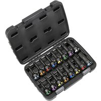Sealey Premier 16 Piece 1/2" Drive Hex and Torx Impact Socket Bit Set 1/2" Sealey Premier 16 Piece 1/2" Drive Hex and Torx Impact Socket Bit Set 1/2"
