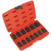 AK5613M 13 Piece 1 2" Drive Hexagon WallDrive Impact Socket Set Metric
