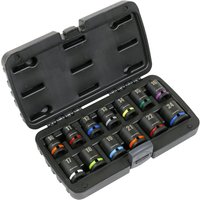 Sealey 13 Piece 1/2" Drive Colour Coded Hexagon Impact Socket Set 1/2" Sealey 13 Piece 1/2" Drive Colour Coded Hexagon Impact Socket Set 1/2"