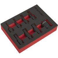 8 Piece 3 8" Drive Impact Hex Socket Bit Set