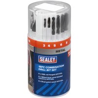 Sealey 18 Piece Combination Drill Bit Set Sealey 18 Piece Combination Drill Bit Set
