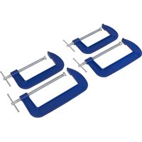 Sealey 4 Piece 150mm and 200mm G Clamp Set Sealey 4 Piece 150mm and 200mm G Clamp Set