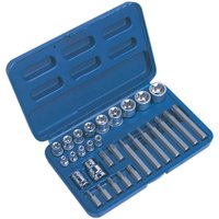 Sealey 30 Piece Combination Drive Torx Socket and Bit Set Combination Sealey 30 Piece Combination Drive Torx Socket and Bit Set Combination