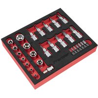 29 Piece Combination Drive Torx Socket Security Bit Set