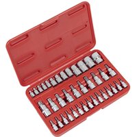 38 Piece Combination Drive Torx Security Torx Socket Socket Bit Set
