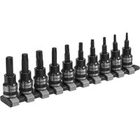 10 Piece Series 3 8" Drive Torx Socket Bit Set