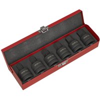 Sealey 6 Piece 3/4" Drive Hexagon Socket Bit Set Metric 3/4" Sealey 6 Piece 3/4" Drive Hexagon Socket Bit Set Metric 3/4"