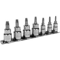 Sealey 7 Piece 1/4" and 3/8" Drive Lock On Torx Socket Bit Set Combination Sealey 7 Piece 1/4" and 3/8" Drive Lock On Torx Socket Bit Set Combination