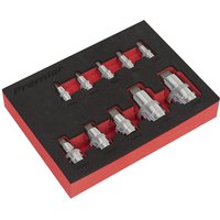 10 Piece Combination Drive Stubby Hex Socket Bit Set