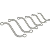 6 Piece S Type Ring Spanner Set Metric