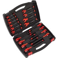 Sealey AK63172 18 Piece VDE Insulated Open End Spanner Set Sealey AK63172 18 Piece VDE Insulated Open End Spanner Set