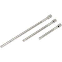 Sealey 3 Piece 1/4" Drive Socket Extension Bar Set 1/4" Sealey 3 Piece 1/4" Drive Socket Extension Bar Set 1/4"
