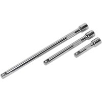 3 Piece 3 8" Drive Socket Extension Bar Set
