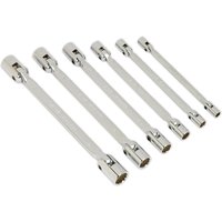 Sealey 6 Piece Flexible Head Socket Spanner Set Metric Sealey 6 Piece Flexible Head Socket Spanner Set Metric