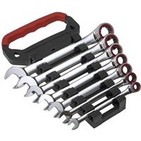 7 Piece Ratchet Combination Spanner Set