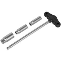 3 Piece 3 8" Drive T Handle Magnetic Spark Plug Socket Set
