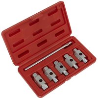 Sealey AK659 Oil Drain Plug Key Set 6pc Double End