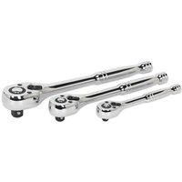 Sealey AK6672 3 Piece Ratchet Wrench Set Sealey AK6672 3 Piece Ratchet Wrench Set