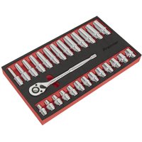 27 Piece 1 2" Drive Socket Set Foam Module
