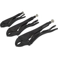 Sealey 3 Piece Anti Rust Locking Plier Set Sealey 3 Piece Anti Rust Locking Plier Set