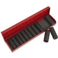 Sealey 13 Piece 3/8" Drive Deep Hexagon Impact Socket Set Metric and Imperial 3/8" Sealey 13 Piece 3/8" Drive Deep Hexagon Impact Socket Set Metric and Imperial 3/8"
