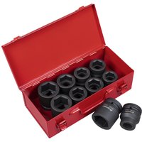 Sealey 11 Piece 1" Drive Hexagon Impact Socket Set Metric and Imperial 1" Sealey 11 Piece 1" Drive Hexagon Impact Socket Set Metric and Imperial 1"