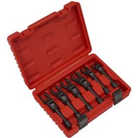 6 Piece 3 8" Drive Flexi Head Flare Nut Diesel Injection Wrench Set