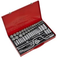 Sealey 64 Piece Combination Drive Hexagon WallDrive Socket Set Metric and Imperial Combination Sealey 64 Piece Combination Drive Hexagon WallDrive Socket Set Metric and Imperial Combination