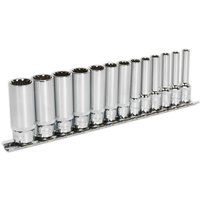 Sealey 13 Piece 1/4" Drive Deep Total Drive Socket Set 1/4" Sealey 13 Piece 1/4" Drive Deep Total Drive Socket Set 1/4"