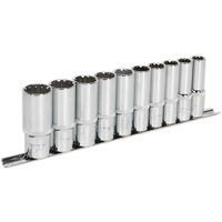 10 Piece 1 2" Drive Deep Spline Torx Socket Set