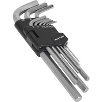 Sealey 9 Piece Long Hexagon Allen Key Set Metric Sealey 9 Piece Long Hexagon Allen Key Set Metric