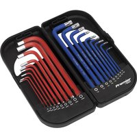 Sealey 18 Piece Anti Slip Long Torx and Hexagon Allen Key Set Sealey 18 Piece Anti Slip Long Torx and Hexagon Allen Key Set