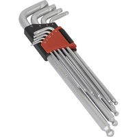 9 Piece Lock On Ball End Hex Key Set Metric