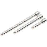 3 Piece 3 8" Drive Wobble Extension Bar Set