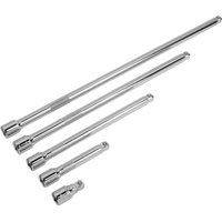 5 Piece 1 2" Drive Wobble Extension Bar Set